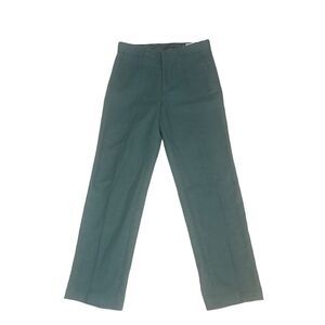 H&M Pants Womens Size 16 Olive Green Linen Woven Pleated Front Slacks Career